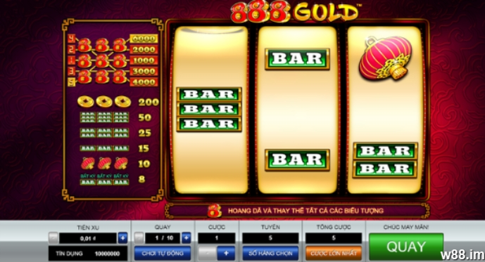 Game slot 888 Gold trên W88